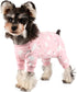 Dog Recovery Suit - Female/Male Dog Onesie for Small Breed Surgery Recovery, Pink Swan, Medium