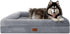 XL Dog Bed - Orthopedic Washable with Removable Cover - Grey Waterproof Extra Large Dog Bed