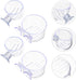 Mipcase 4Pcs Red Worm Feeder Dish with Suction Cup, Floating Fish Tank Feeding Bowl for Shrimp and Fish.