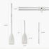 OMENI 2Pcs Dinghy Oars Kayak Paddle Boat Oars for Row Boat, Grey Aluminium Alloy Oars for Inflatable Boat