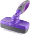 Hertzko Self-Cleaning Slicker Brush - Grooming Rake and Comb for Deshedding Long and Short-Haired Pets