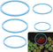 5pcs Aquarium Floating Plant Rings, Foam Round Fish Feeding Rings to Keep Floating Plants in Place (Blue)