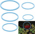 5pcs Aquarium Floating Plant Rings, Foam Round Fish Feeding Rings to Keep Floating Plants in Place (Blue)