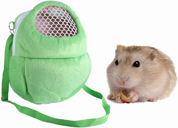 1 PCS Portable White Mesh African Hedgehog Hamster Carrier Bag | Breathable Pet Dog Handbag, Puppy Cat Travel (S)