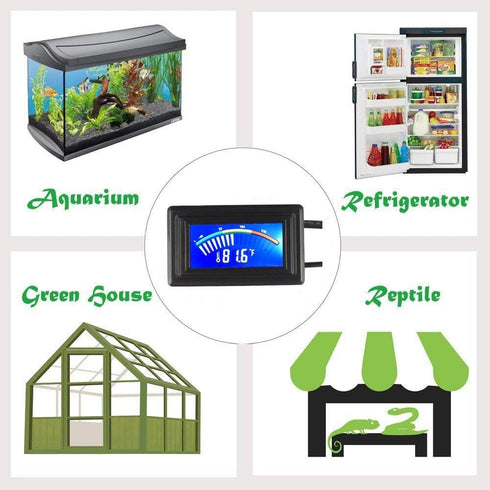KEYNICE Digital Thermometer, Aquarium Temperature Monitor with USB Power Supply, LCD Display