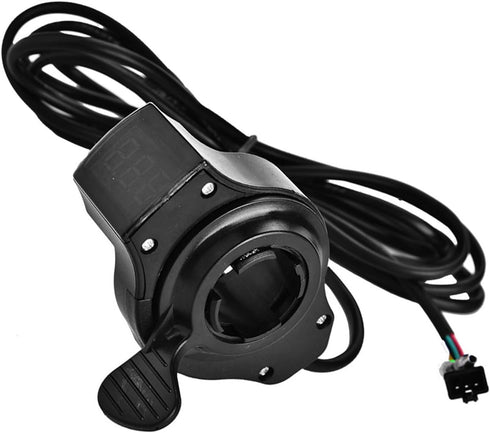 Thumb Throttle Speed Control | Sensitive Scooter Thumb Throttle with LCD Battery Voltage Display 12V to 99V