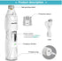 Pet Nail Grinder with LED Light & 2 Grinding Heads, 2-Speed Low Noise Powerful Dog Nail Trimmer for L/M/S Dogs/Cats
