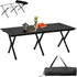 Guangshuohui Folding Camping Table Portable Picnic Table, Aluminum Collapsible Table,Lightweight Roll up Side