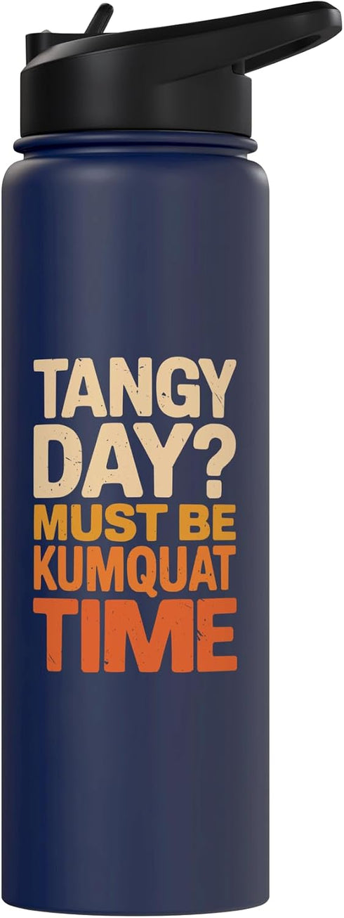 Kumquat Fruit SteMi Apparel Kumquat Citrus Fruit Humor Fruity Kumquat Lover Stainless Steel Insulated Water Bottle