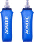 TRIWONDER TPU Soft Folding Water Bottles, BPA-Free Collapsible Flask for Hydration Pack - 500ml/16.9oz (Pack of 2)