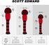 Scott Edward Golf Club Head Covers Set of 4 - Double-Layered Knitted with Rotatable Number Tags