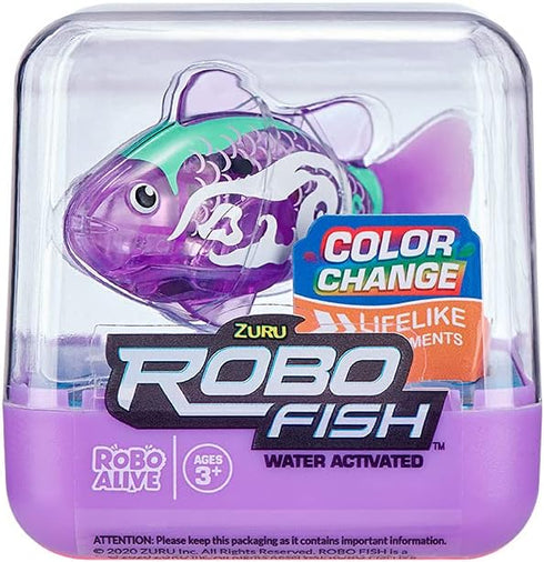Robo Fish ZU7125 Single Fish (Random Model), White, 1 Pack