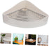 Chinchillas Small Animal Corner Litter Box Triangle Ceramic Potty for Rabbits Guinea Pigs Hamsters and Portable Design