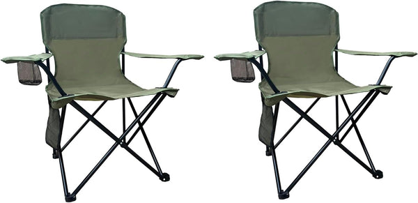 Folding Camping Chairs 2 Pack Portable Outdoor Chair for Camping, Fishing, Beach,