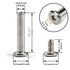 Zoofen 10 pcs Inline Skate Replacement Bearings Skating Screws OD 6mm Roller Blades Replacement Skate Wheel Axles