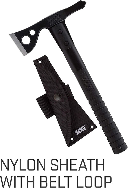 SOG FastHawk, Lighter, Faster Throwing Hatchet, Tactical Axe for Camping and Competition Throwing