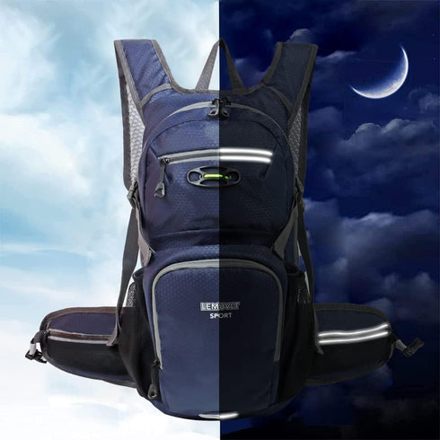 Lightweight Waterproof Hiking Daypack, 15L Durable Backpack for Skiing, Snowboarding, Running
