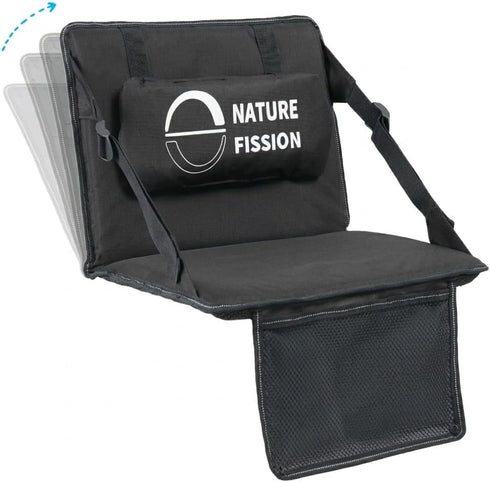 NATUREFISSION Non Metal Stadium Seat with Back and Lumbar Support and Padded Cushion