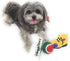 Christmas Stocking for Dogs with Squeaky Newspaper Toy, Boot Toy, Tennis Ball, and Knotted Rope