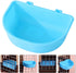 POPETPOP Hanging Pet Bowl Dog Crate Bowl Plastic Kennel Bowls Non Spill Food Water Bowls for Cages Bunny Feeder Hanging Coop Cup for Dogs Cat Bird Reptiles Sky-blue