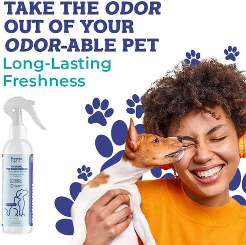 Pets Pet Deodorant & Odor Neutralizer w/Oat & Aloe | Naturally Derived Quick-Drying Deodorizer Spray for Dogs | Safe on