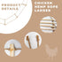 Oooct 138 16 Inch Extra Long Chicken Perch Stand, Natural Wood Chick Swing Toy for Coop, Chicken Coop Accessories