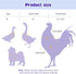 LUODAKA 4Pcs Adjustable Chicken Harness Safe Convenient Breathable Comfortable Suitable for Small Animal Training Can