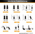 VEICK Resistance Bands, Exercise Bands with Handles for Men and Women, Workout Bands for Fitness Weights at Home