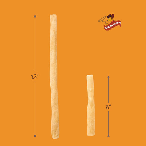 Collagen Sticks 12" (10 Pack) - Odor-Free, All Natural Dog Chews for Healthy Joints, Skin & Coat