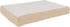PETMAKER Orthopedic Dog Bed - 30x20.5 Memory Foam Crate Mat with Machine Washable Sherpa Cover, Tan