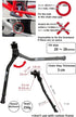 GORIX Bike Kickstand, Adjustable Portable Side Road Mountain Bicycle, GX-KC22AAJ-Z (Global Edition)