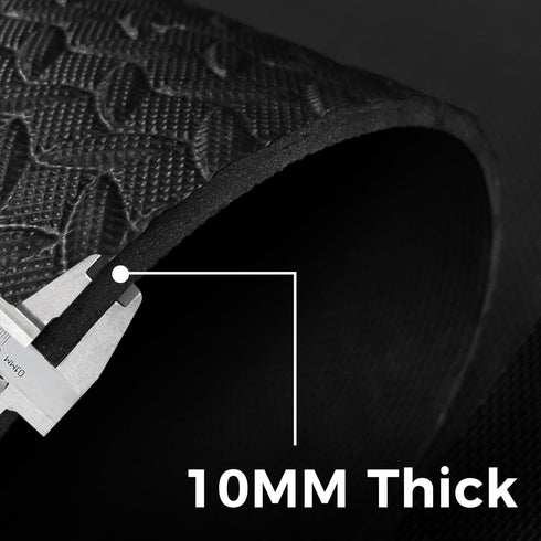 BierBear 4x6ft 10mm Gym Floor Mat Thick - Large TPE/NPE Foam Workout Mat for Home Gym, Garage Floor, Yoga & Exercise