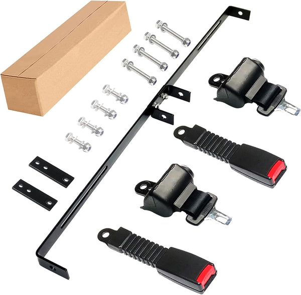 AIWEILUCK Golf Cart Retractable 42" Seat Belts with Belt Bracket Kit for Yamaha