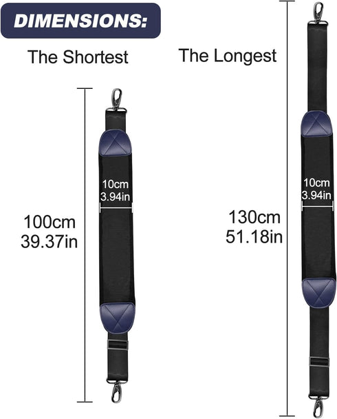 Universal Golf Bag Strap Replacement - Single Shoulder Strap for All Brand Golf Bags