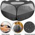 FOCCTS Puppy/Kitten/Rabbit/Hamster/Chinchillas/Guinea Small Animal Plaype Black, Breathable Pet Playpen Cage Tent