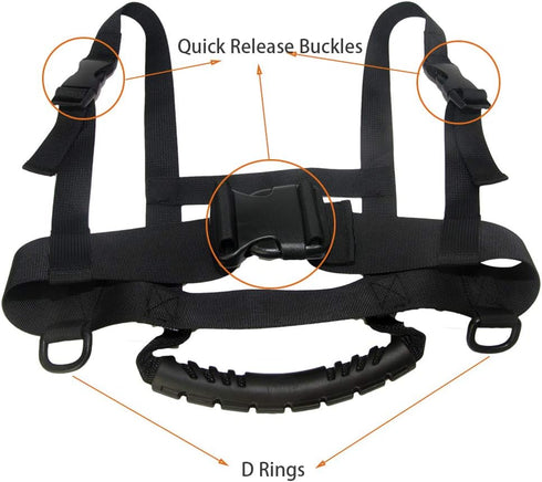 Kids Ski Harness Heavy Duty Shoulder Training Leash for Skiing, Skateboarding, Snowboarding, Cycling