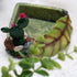 JINJUMEI Hermit Crab Food Dish, Resin Hermit Crab Food & Water Bowl, Hermit Crab Accessories, Cactus Design Reptile
