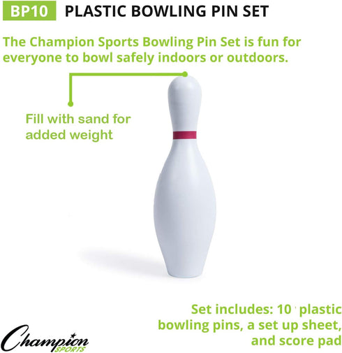 Set Champion SportsWeighted Foam Bowling Pin