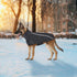 SlowTon Winter Dog Coat, Waterproof Windproof Puppy Vest with Turtleneck Scarf, Soft Pet Outfits, M, Grey