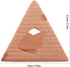 FOMIYES Aquarium Shrimp Breeding Cave and Fish Hiding Shelter Ceramic Pyramid Ornament for Fish Tank Breeding Habitat