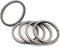 Side Pushing Titanium Key Rings for Key Carabiner, Quick Release EDC Split Rings