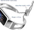 NINKI Metal Bracelet Band for Women, Compatible with Silver Fitbit Luxe, Adjustable Strap Ladies Jewelry Link Band