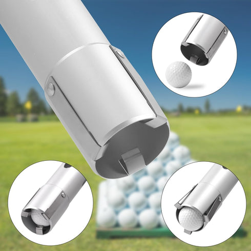 HOW TRUE Golf Ball Shag Bag with Detachable Aluminum Alloy Tube, Holds up to 70 Balls
