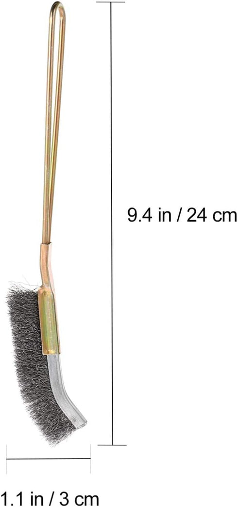 2pcs Bird Cage Cleaning Brush Long Handle Feeder Cage Wire Brush Cleaner Easy Cleaning Bird Parrot Pet Cage Brush Accessories 24x3cm by balacoo