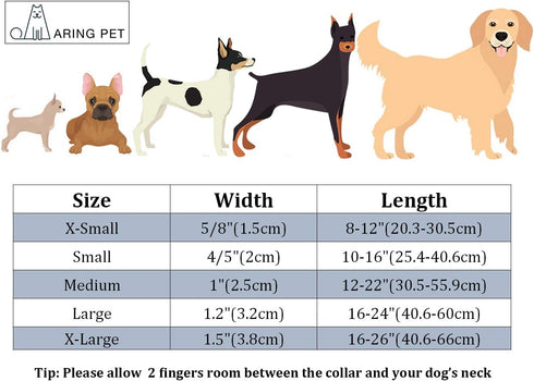 ARING PET Bowtie Dog Collar, Adjustable Collar with Bow for Small Medium Large Dogs