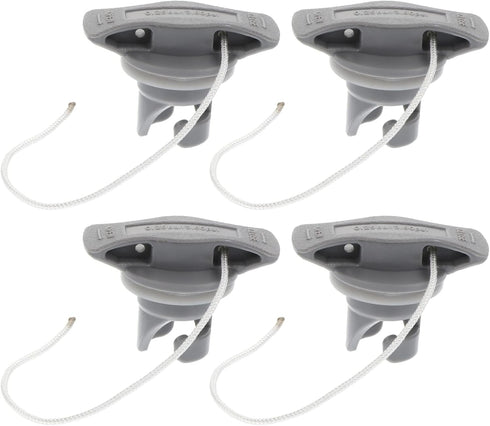 SEWACC 4pcs Air Valve - Inflatable Boat Spiral Air Plugs Replacement Kayak Screw Valve Cover for Rubber Dinghy