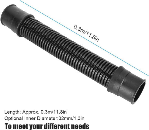 Aquarium Water Hose, Corrugated Hose for Fish Tank Water Supply, PVC Tubing for Aquarium Bellows Pump Connection