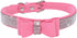 Small Dog Collar, Puppy Rhinestone Bow Knot Crystal Diamond Bling Collar for Girl Puppy Cat, Pink XS