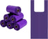 Purple T-Shirt Poop Bags with Easy-Tie Handles Leak-Proof, Extra Thick Waste Bags