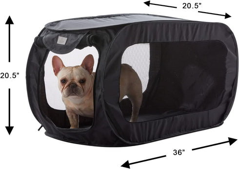 PETLIKE Pop Up Dog Kennels, Large Dog Bed Kennel, Portable Waterproof Car Seat for Indoor Outdoor Travel